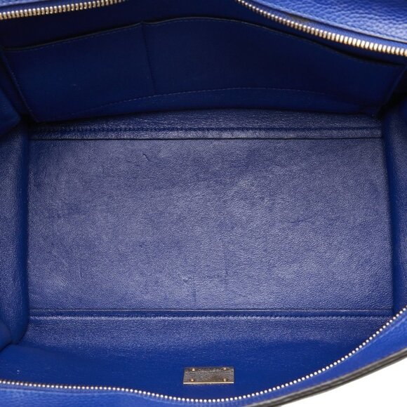 CELINE Blue Leather Shoulder Bag - Picture 5 of 8
